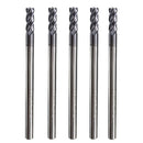 5pcs 4 Flutes 3mm Shank Tungsten Carbide End Mill Cutter HRC50 CNC Tool