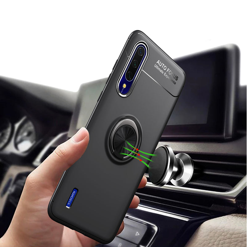 Bakeey Xiaomi Mi A3 / Xiaomi Mi CC9e 360 Rotating Magnetic Ring Holder Soft TPU Shockproof Protective Case