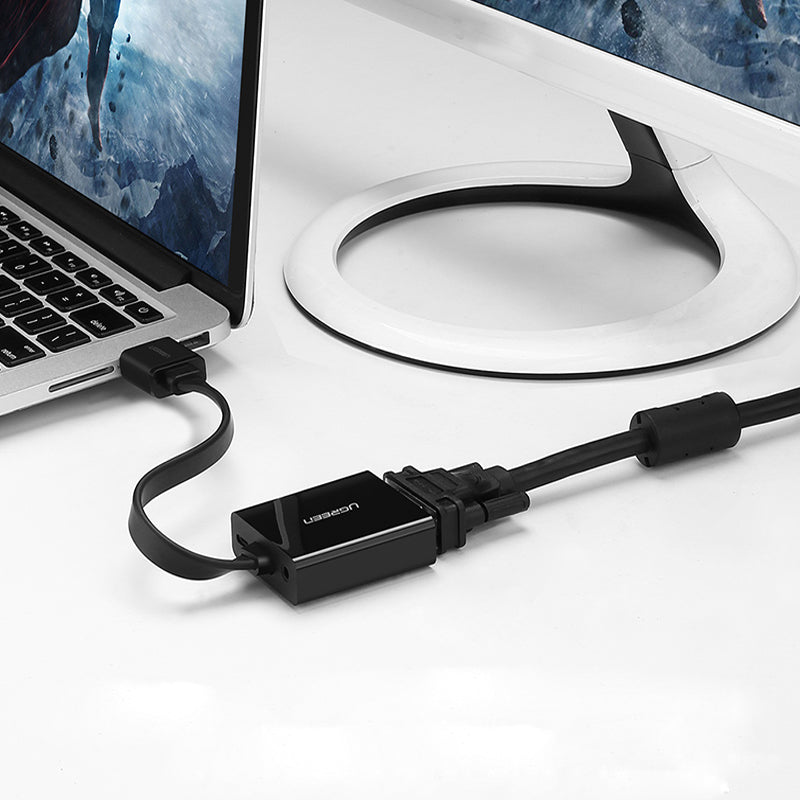 Ugreen MM103 1920*1080 HDMI to VGA Adapter Digital Analog Audio VGA for PS4 Pro Raspberry Pi 3 2 Chromebook TV