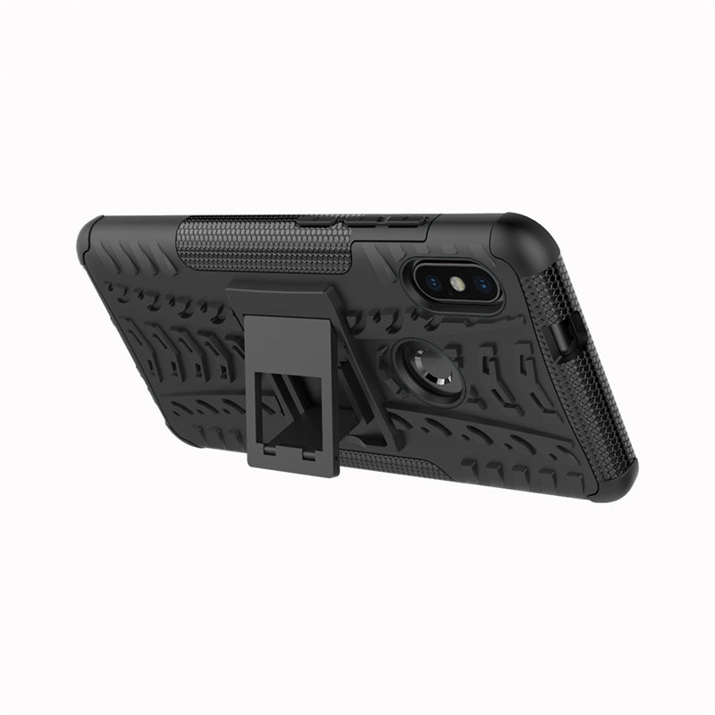 Bakeey Armor Shockproof Holder Dual Rugged Silicone+PC Protective Case For Xiaomi Redmi Note 5