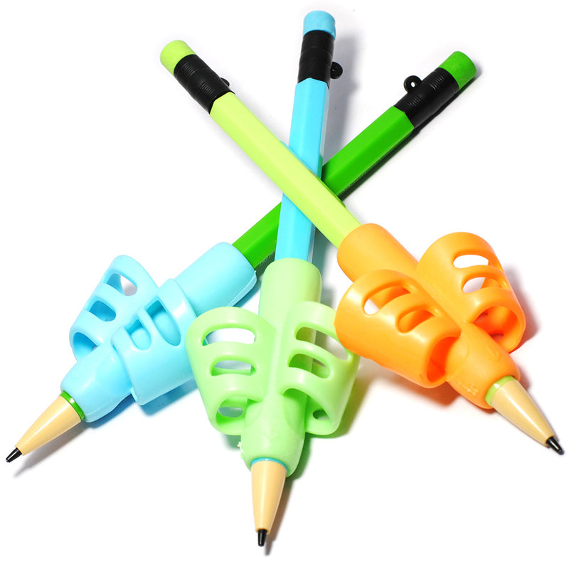 3PCS Silica Gel Pen Grip Baby Kids Child Learning Toy Writing Posture Tools Hold Pen Correction Stationery Set Education Gift