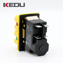 KEDU KJD17B/120V 16A 4 Pin Waterproof Electromagnetic On Off Push Button Switch