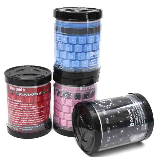 Waterproof Flexible Silicone Wireless bluetooth Mini Keyboard for Cell Phone Tablet