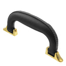 Black Artificial Leather Case Handle for Guitar Musical Box Luggage Replacement