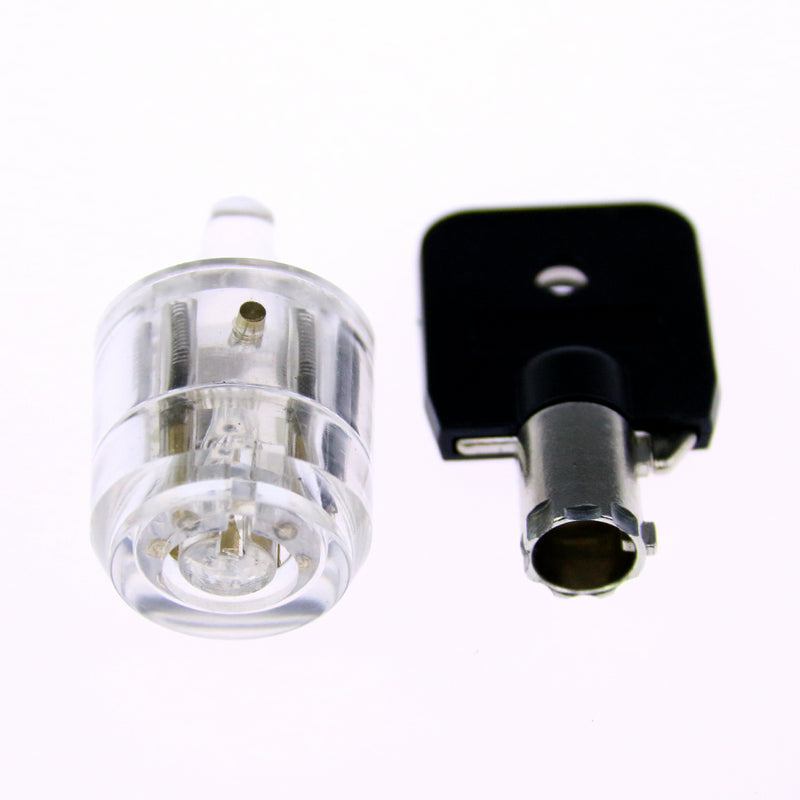 7 Pins Plum Flower Cutaway Practice Transparent Lock Cylinder Lock Pick Tools