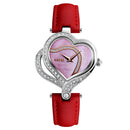 SKMEI 9161 Sweet Love Fashion Style Women Watches Crystal Leather Strap Quartz Watch