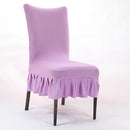 Honana Elegant Pure Color Elastic Stretch Chair Seat Cover Dining Room Home Wedding Deco