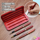 3Pcs Pen in Box 1pc Fountain Pen 1pc Signing Pen 1pc Ballpoint Pen For Office & School Supplies