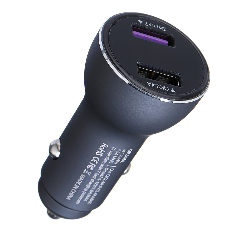 SuperCharge Fast Dual USB Car Charger For Huawei P20 P20 Pro Mate10 for iPhone 8 x