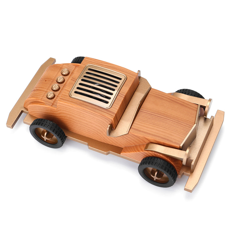 5W Portable USB Wireless bluetooth Speaker Retro Car Setero Wood Super Bass FM MP3