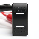 12V 24V LED Marine 7Pin DPDT On-Off-On 2 Lights Rocker Switch RV Boat Universal