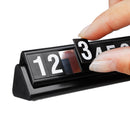 Universal Car License Plate Frame Phone Number Stop Plate Sticker  Luminous Temporary Parking Card Rotatable Hiding