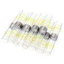 Excellway 250PCS Solder Seal Wire Connectors Waterproof Heat Shrink Butt Connectors Solder Ring Rerminal Tube Terminal Wire Connector Terminal