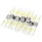 Excellway 250PCS Solder Seal Wire Connectors Waterproof Heat Shrink Butt Connectors Solder Ring Rerminal Tube Terminal Wire Connector Terminal