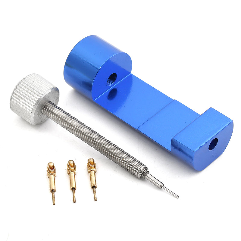 Blue Metal Adjustable Watch Band Strap Bracelet Link Pin Remover Repair Watch Tools Kit