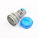10pcs Blue LED 22mm DC Voltage Measuring Instrument Mini Voltagemeter DC6~100V AD101-22VM Indicator Voltmeter