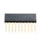 50pcs 10P 2.54MM Stackable Long Connector Female Pin Header