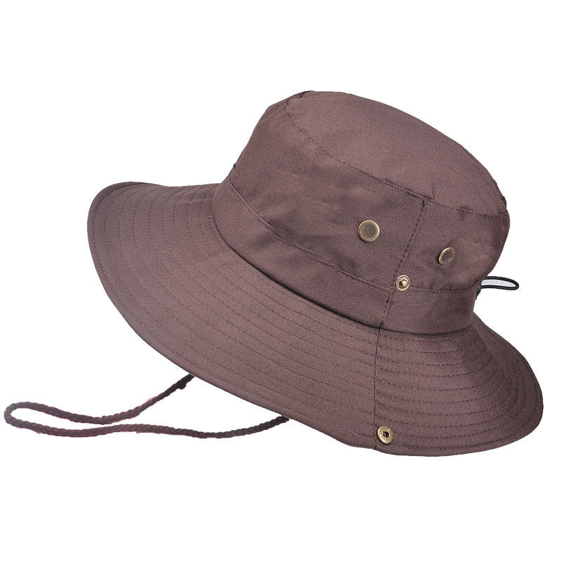 Tactical Cap Outdoor Fisherman Hat Folding Portable Bucket Hat Hiking Climbing Sun Protection Floppy Hat