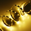 5M 3528 Non-waterproof 300 LED Warm White PIR Motion Sensor Strip Light Kit US Plug DC12V