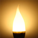 B15 3W White Warm White LED Candle Flame Light Chandelier Bulb AC 220V