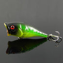 Lure Popper Fish Shape Bait Fishing Hook for Bass