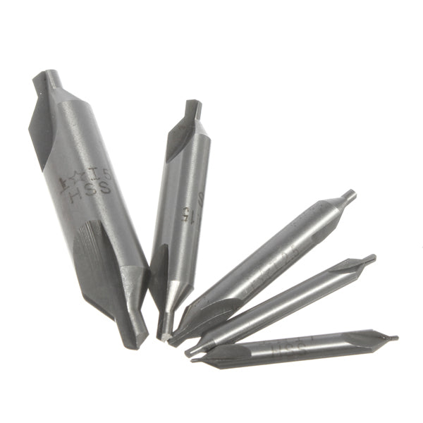 60 Degree Bit HSS Combined Center Drills Countersinks Set Tool