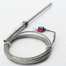 RTD Pt100 Temperature Sensor 2m Cable Probe 50mm 3 Wires -50-400Degree