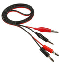 DANIU Alligator Test Lead Clip To Banana Plug Probe Cable for Multimeters