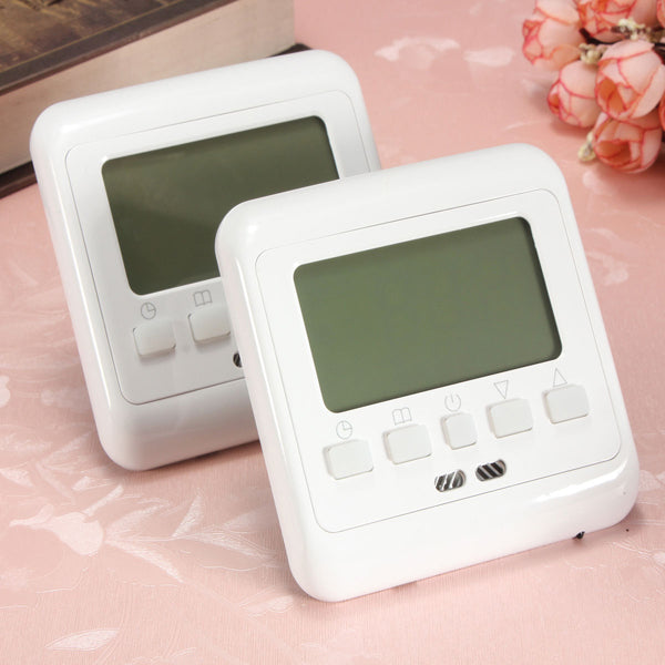 LCD Button Programmable Underfloor Heating Room Thermostat Floor Heating Control 0-35C