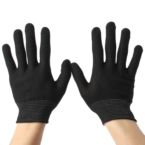 2 Pairs Anti Static Nylon Work Glove Grip Durable Knit Working Safety Gloves