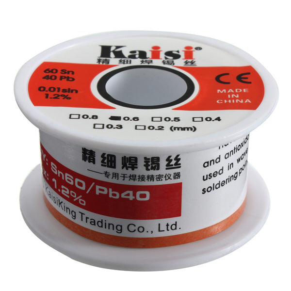 60/40 0.6mm Tin Lead Rosin Core Flux Solder Soldering Welding Iron Wire Reel