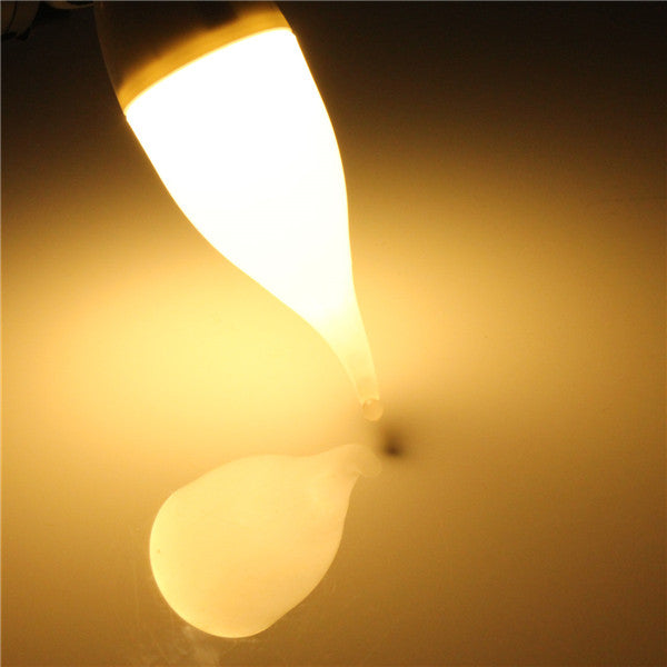 B15 3W White Warm White LED Candle Flame Light Chandelier Bulb AC 220V