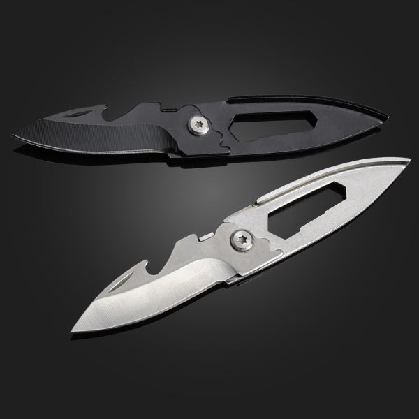 12cm Multifunction Mini Folding Knives Charms Keychain Gift Tool