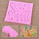 11cm Multi Music Note Silicone Mold Mould Chocolate Fondant Mat Cake Decoration
