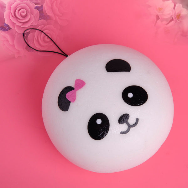 10cm Panda Buns Bread Pendant Charm fr Cell Phone Key Chain Bag Strap