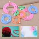 8cs 4 Size ABS Pompom Maker Fluff Ball DIY Tool Weaver Needle Knitting Craft