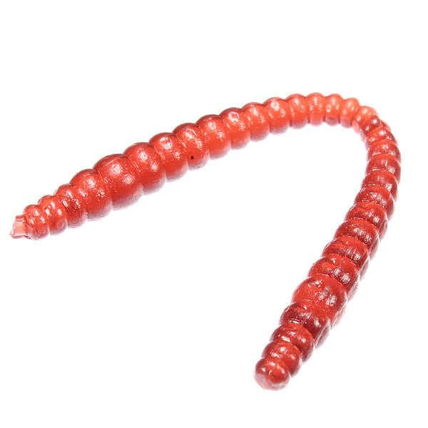 20PCS 6cm Silicon Worm Bait Fishing Lure Bait Grub