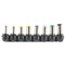 8Pcs Universal Notebook Laptop PC laptop AC DC Power Adapter Charger Tips Set