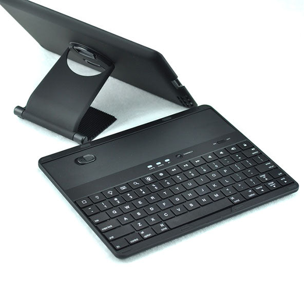 Leasun bluetooth Keyboard Stand PU Leather Cover Case For Tablets
