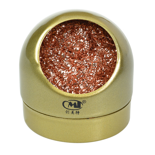 CMT Welding Soldering Solder Iron Tip Cleaner Gold Cleaning Wire with Stand