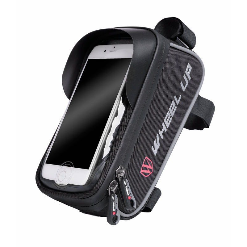 WHEEL UP 6inch Front Fingerprint Unlock Bag Waterproof Touch Sceen Phone Holder Bags Tube Pocket