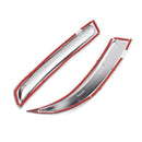 2Pcs Chrome ABS Car Rear Fog Lamp Cover Trims Light Decor for VW Tiguan 2010-2015