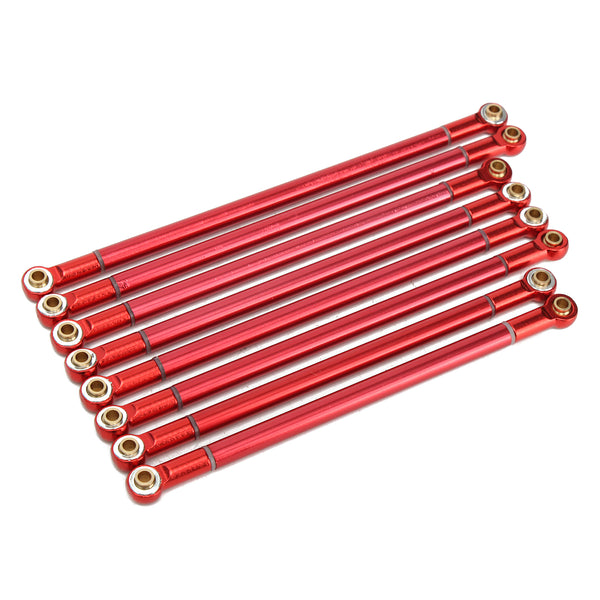 8Pcs Red Axial Scx10 Aluminum Upgrad Alloy Rod Holder 313MM Wheelbase