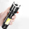 WARSUN 702 T6 LED + COB Flashlight 3 Modes Zoomable USB Rechargeable Flashlight EDC LED Torch Work Lamp Camping Hunting Emergency Lantern