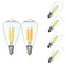 E12 6W COB Retro Edison Vintage Pure White Warm White Filament Light Lamp Bulb AC110V