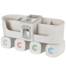 Toothpaste Dispenser Toothbrush Holder No Drill Wall Mount Bathroom Storage Shelf Rack