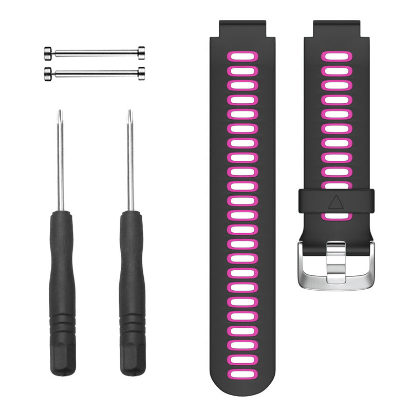 Replacement 22mm Silicone Watch Strap With Pins and Tools For Garmin 220 Forerunner 620
