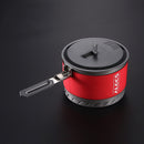 Alocs CW-S10 1.4L 1-2 Person Fast Heating Pot Camping Picnic Jacketed Kettle Cookware