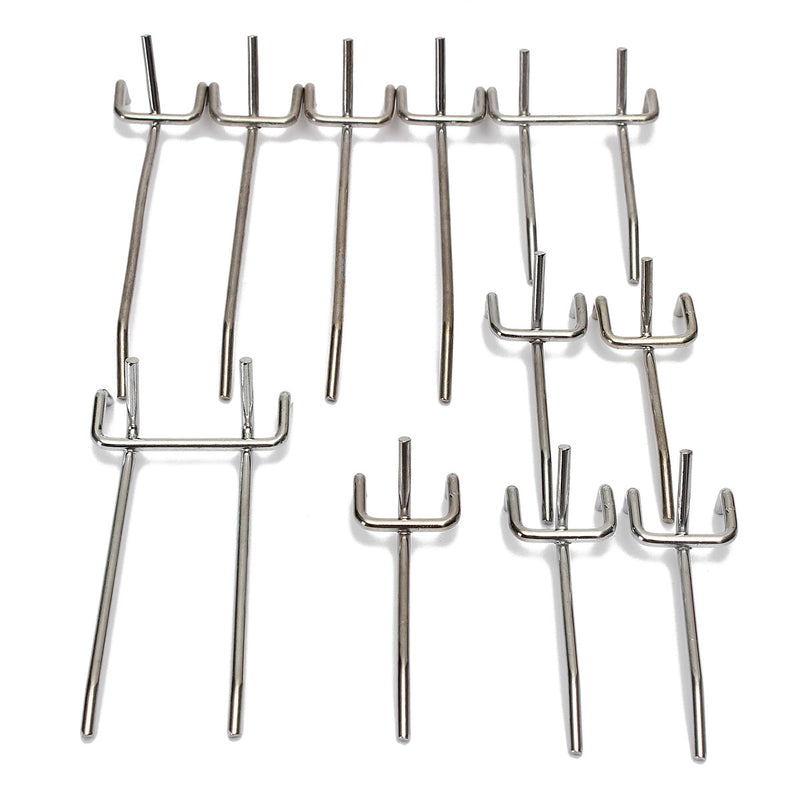 50Pcs Pegboard Display Hooks Assortment Kit  Store Organizing Tools
