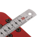 Woodworking Center Scriber 45 Degrees Angle Line Caliber Ruler Wood Measuring Scribe Tool